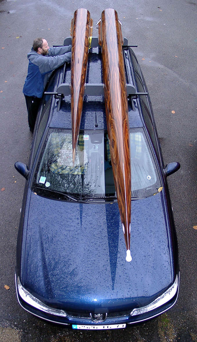 boat hull on roofrack